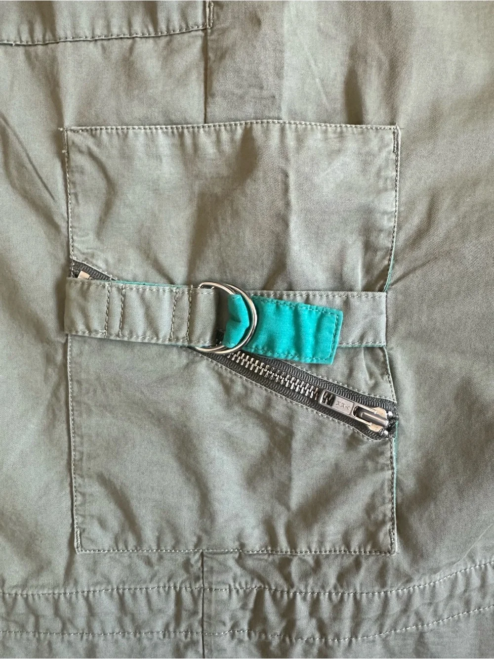 Marc Jacobs khaki Cargo utility Y2K  Skirt with Black Label size 6